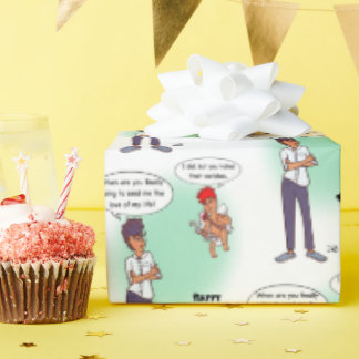 Earlobe Valentine's Day Wrapping Paper