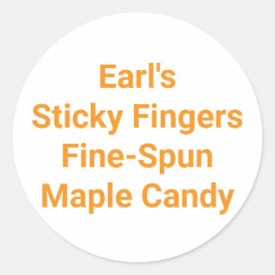 Earl's Sticky Fingers Candy Hankamer Artjunkhaus Classic Round Sticker