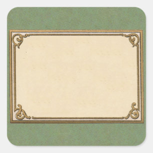 Early 1900s Frame Square Sticker