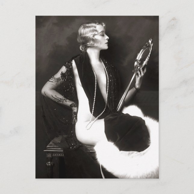 Early 1900s French Pin Up Postcard (Front)