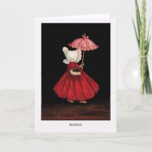 Early 1900's Sunday Sunbonnet Sue Greeting Card