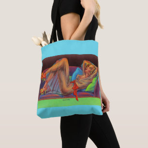 early 1940s Beautiful pin-up girl print Tote Bag