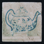 Early 20th Century Blue and White Teapot Trivet<br><div class="desc">Put your teapot here to protect your inherited antique oak table!  Blue and white teapot from an Ellen Clapsaddle illustration.</div>
