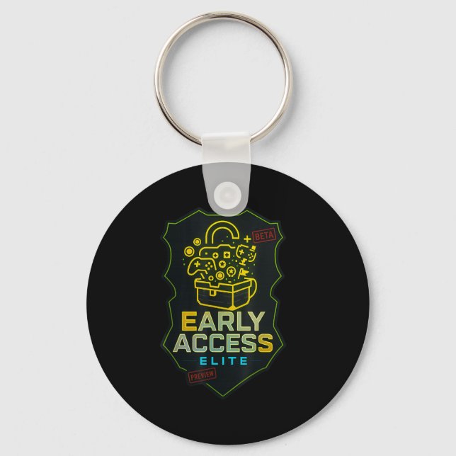 Early Access Elite Gaming Content Creator Beta Tes Key Ring (Front)