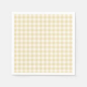 Early Autumn Classic Gingham Golden Wheat Napkin