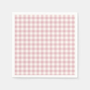 Early Autumn Classic Gingham   Muted Rose Napkin