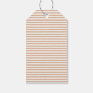 Early Autumn Heritage Stripes Warm Apricot ll Gift Tags