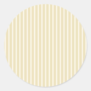 Early Autumn Refined Stripes Golden Wheat Classic Round Sticker