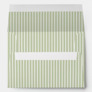 Early Autumn Refined Stripes   Soft Olive Envelope