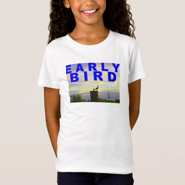 Early Bird at the Riverside - T-shirt (Front)