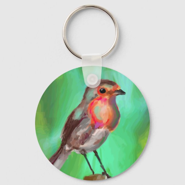 Early Bird Gets the Worm Key Ring (Front)