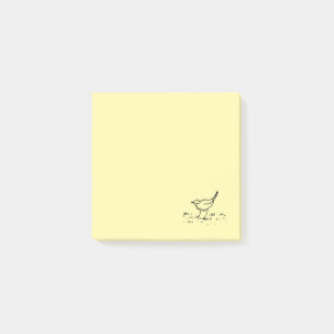 Early Bird Pen Line Art Drawing Post-it Notes