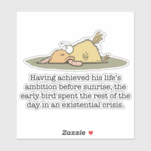 Early Bird Vinyl Sticker