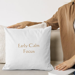 Early Calm Focus Modern Script Cushion