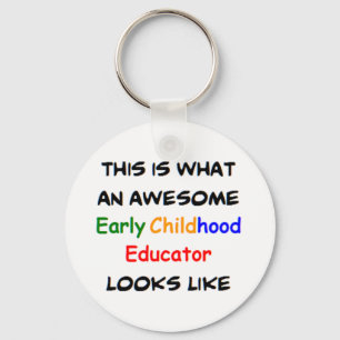 early childhood educator, awesome key ring