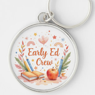 Early Ed Crew – Boho Preschool Teacher Team Design Key Ring