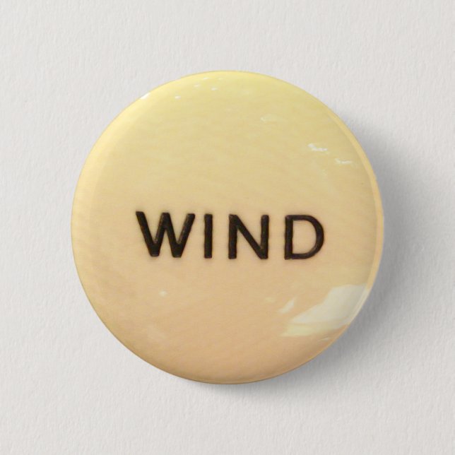 Early English pipe organ wind knob 6 Cm Round Badge (Front)