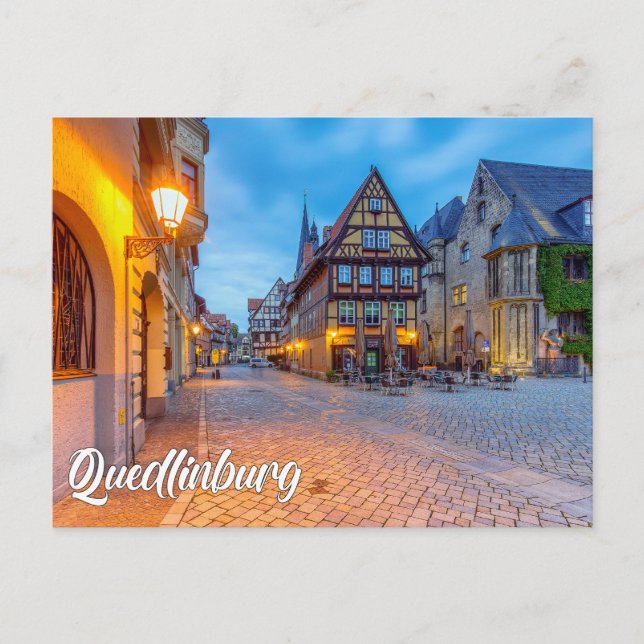 Early Evening In Quedlinburg, Germany Postcard (Front)
