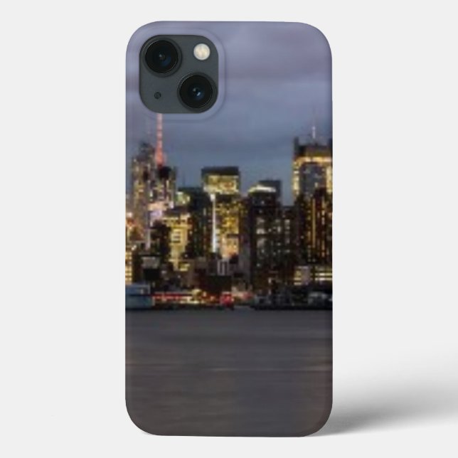 Early evening panoramic view of Manhattan Case-Mate iPhone Case (Back)