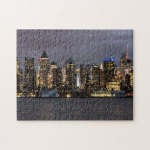 Early evening panoramic view of Manhattan Jigsaw Puzzle