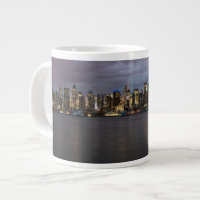 Early evening panoramic view of Manhattan