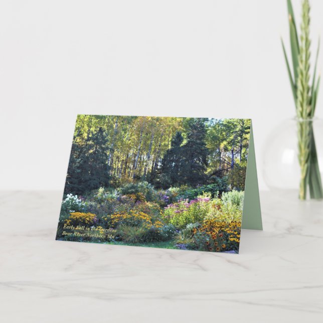 Early Fall in the Gardens Greeting Card (Front)