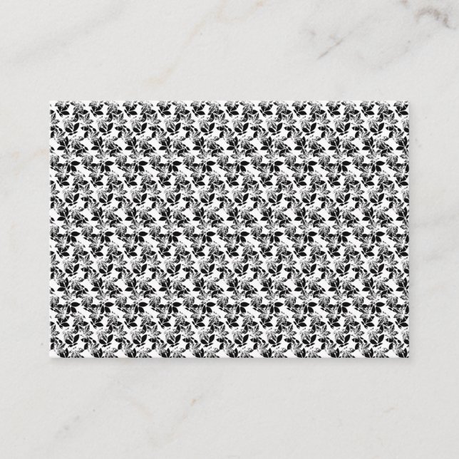Early Fall Leaves Pattern | Autumn Season Decor Enclosure Card (Front)