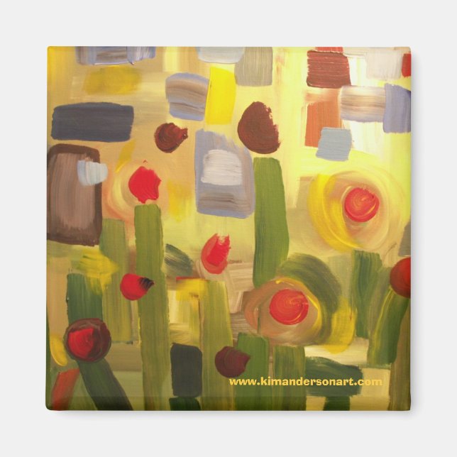 Early Garden Magnet  www.kimandersonart.com (Front)