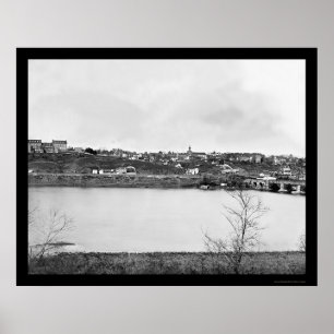 Early Georgetown from the Virginia Bank 1865 Poster