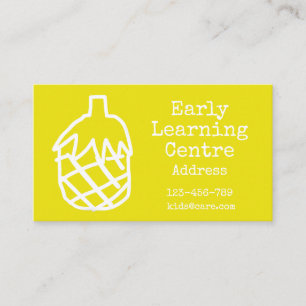 Early Learning Centre Daycare business yellow Card