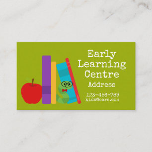 Early Learning Centre preschool business bookworm Business Card