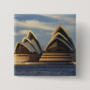 Early Light on Sydney Opera House, Sydney, New 15 Cm Square Badge