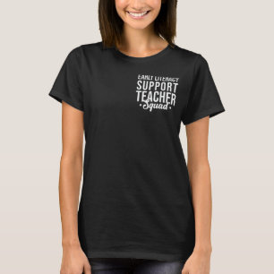Early Literacy Support Teacher Squad Pocket Team T T-Shirt