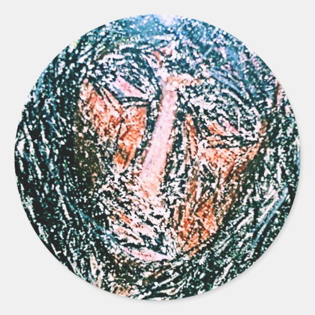 EARLY MAN CLASSIC ROUND STICKER (Front)