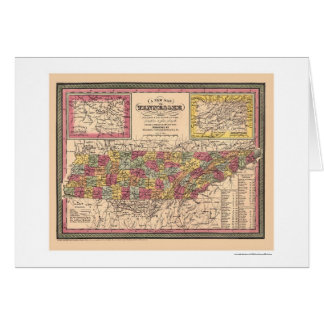 Early Map Of Tennessee 1850