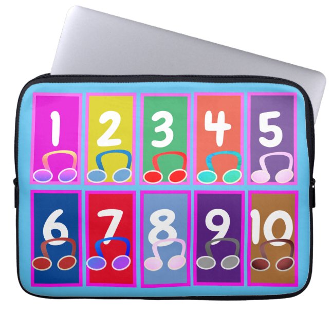 Early Maths Numbers 1 to 10 Electronics Bag (Front)