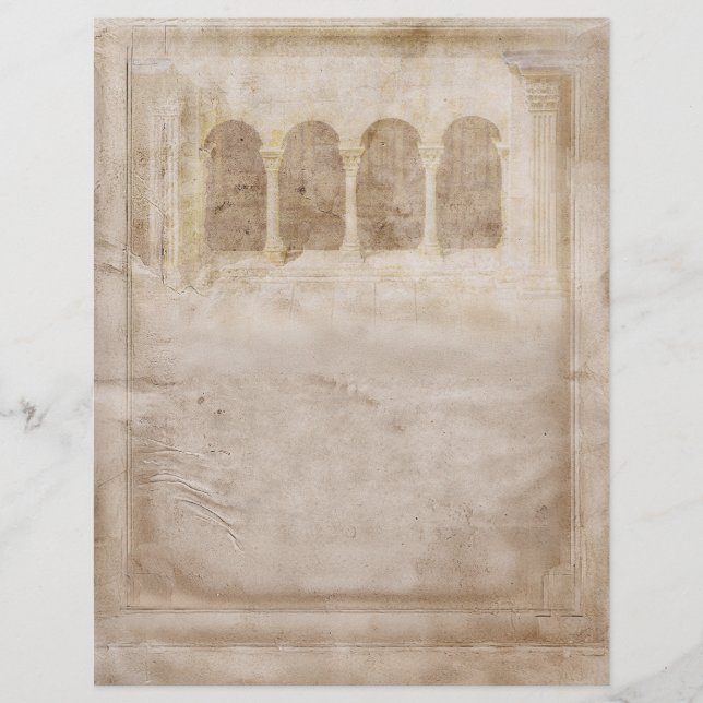 Early Mediaeval Aged Vintage Style Parchment  (Front)