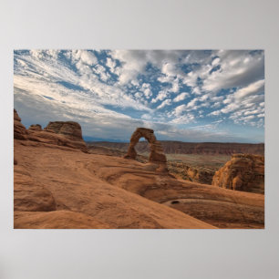 Early Morning at Delicate Arch Poster