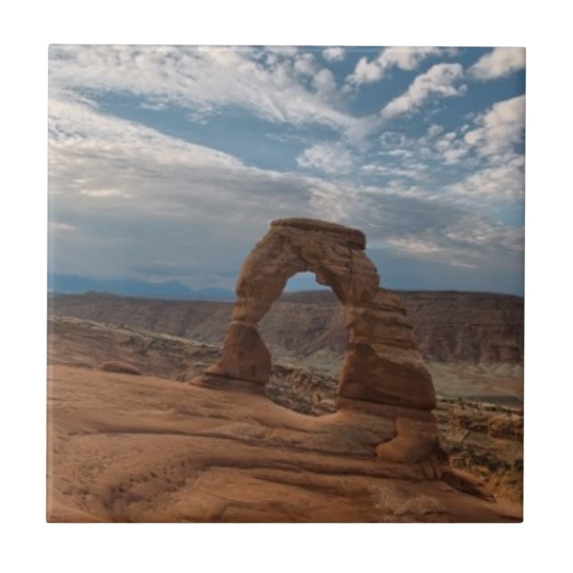 Early Morning at Delicate Arch Tile (Front)