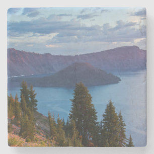 Early Morning, Crater Lake Stone Coaster
