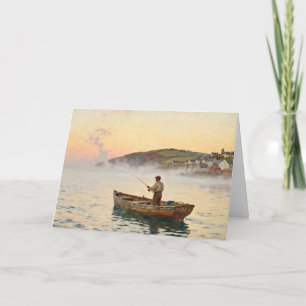 Early Morning Fishing Father's Day Holiday Card