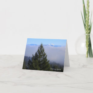 Early morning fog with Mt. Shasta..... Card