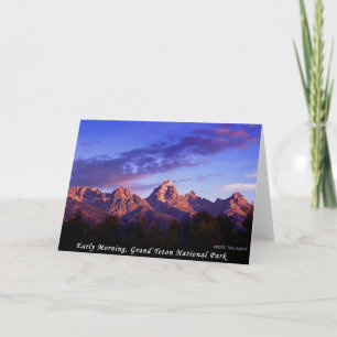 Early Morning Grand Teton National Park Card