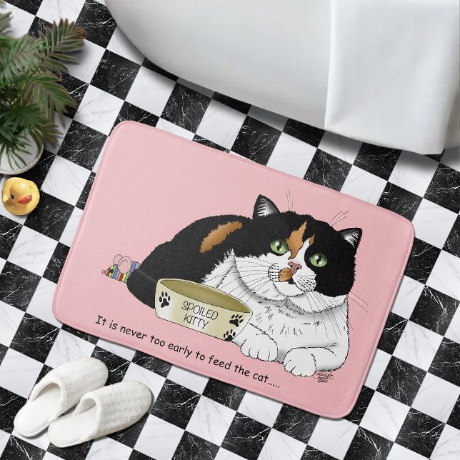 Early Morning Hungry Kitty Bath Mat (Creator Uploaded)