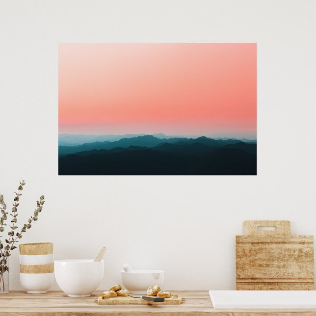 Early morning layers poster (Kitchen)