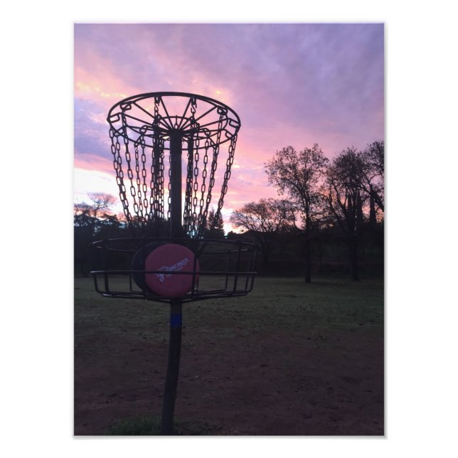 Early Morning On The Disc Golf Course Photo Print (Front)
