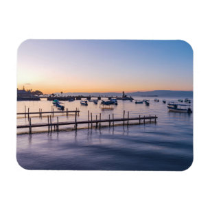 early morning scenic of lake in chapala mexico magnet