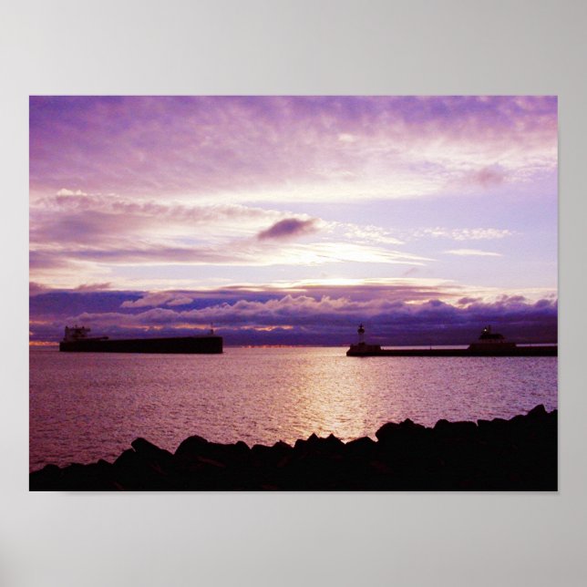 Early Morning Ship Arrival Poster (Front)