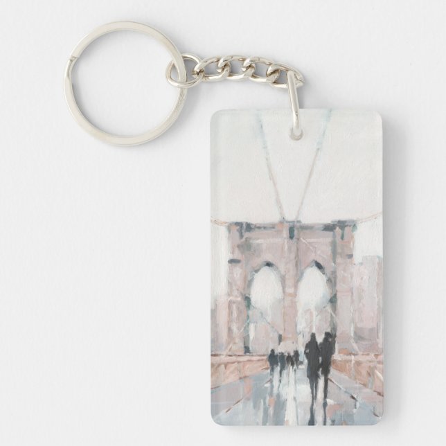 Early Morning Stroll - New York Key Ring (Front)