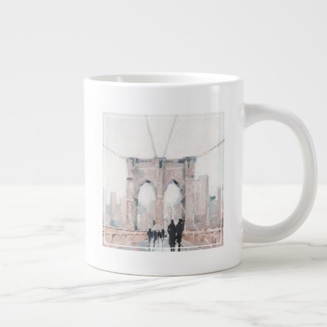 Early Morning Stroll - New York Large Coffee Mug (Right)